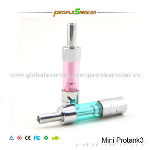 Mini Protank 3 Clearomizers, Pyrex Glass Material, Changeable Coil, 1.5ml Capacity